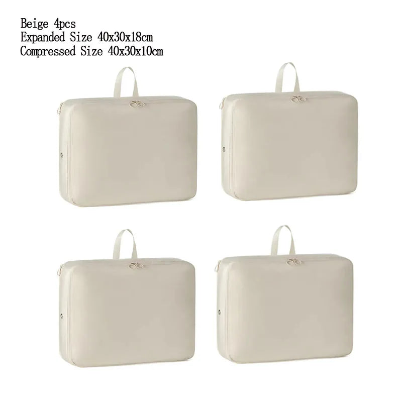 Lot de 4 Sacs de Rangement Compressibles