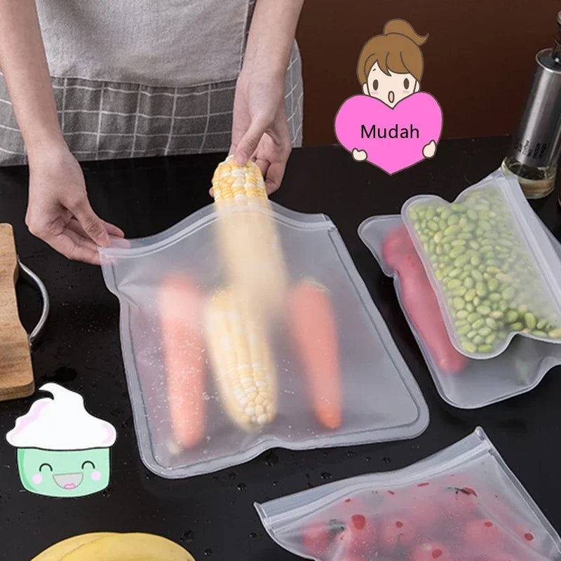Sac Fraîcheur Réutilisable en Silicone