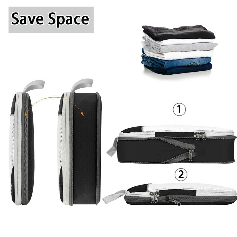 Lot de 6 Sacs de Rangement de Voyage